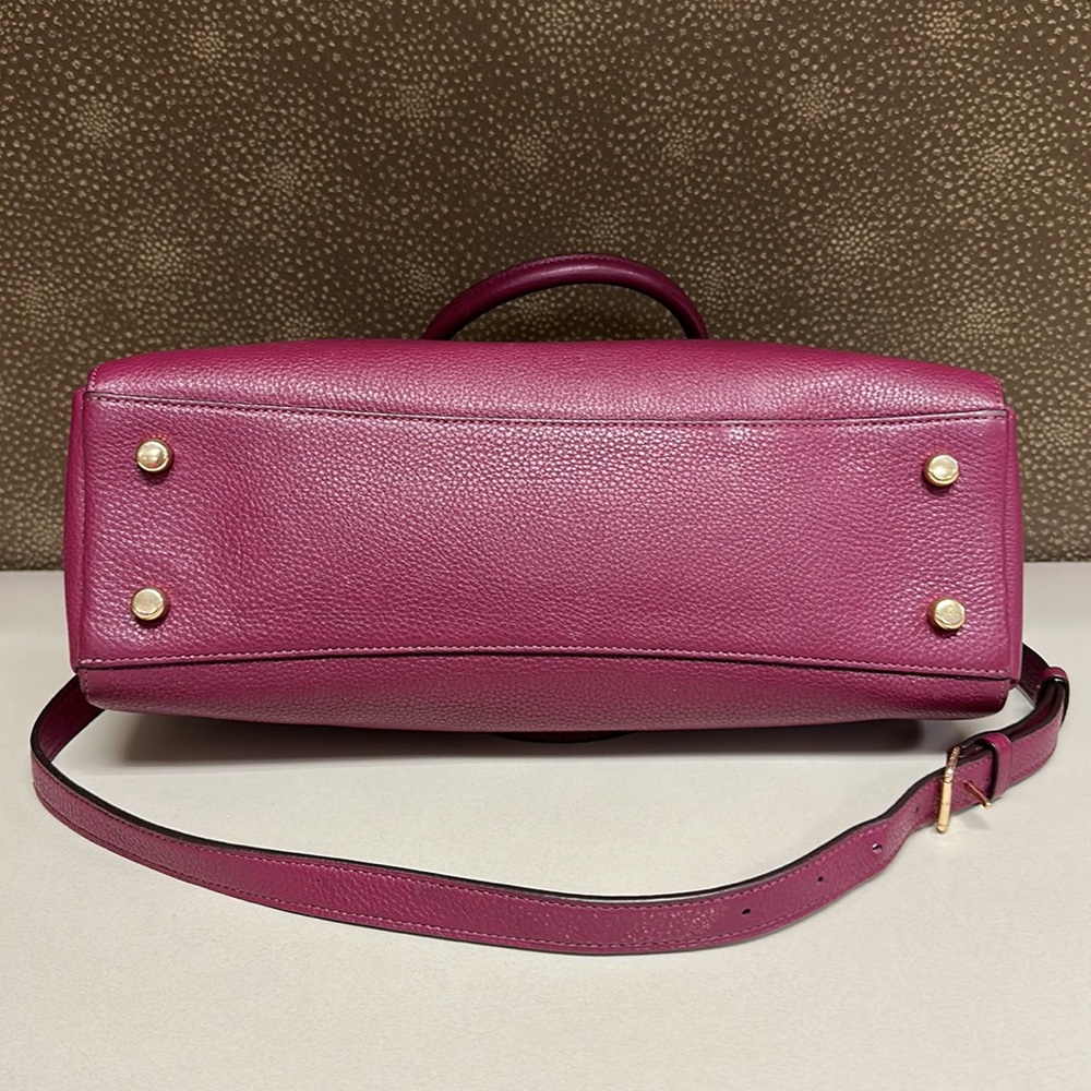 🔥🔥🔥Coach Leather Top Handle Satchel Handbag Shoulder Bag - Picture 10 of 15